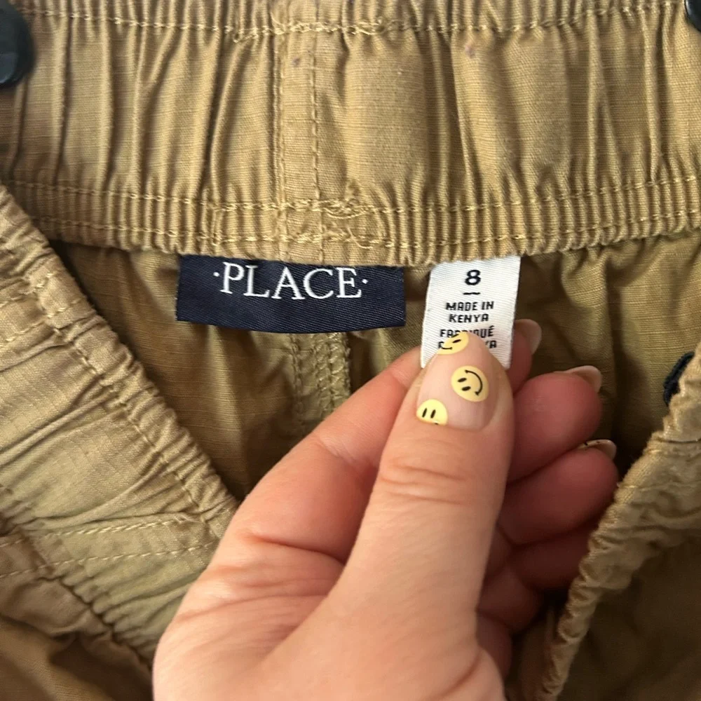 The Children’s Place Khaki Cargo Shorts Boys Size 8 School Uniform